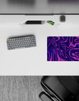 Liquid Abstract Deskmat | Mousepad | Deskpad - Purple Swirl Motion - AniChan