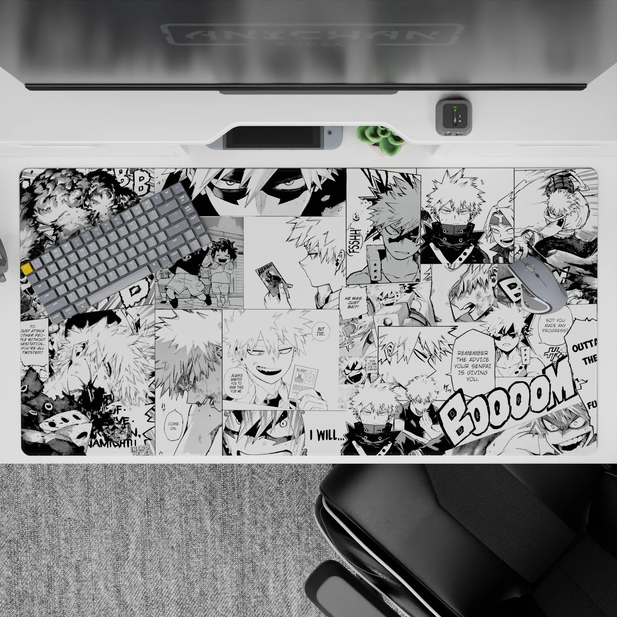 My Hero Academia Deskmat | Mousepad | Deskpad - Explosive Resolve - AniChan