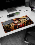 32x16 inches Kurumi Tokisaki Date A Live mouse pad, hand-over-eye pose and sly stare with twin tails.