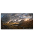 Fantasy Landscapes Deskmat | Mousepad | Deskpad - Epic Dragon Valley