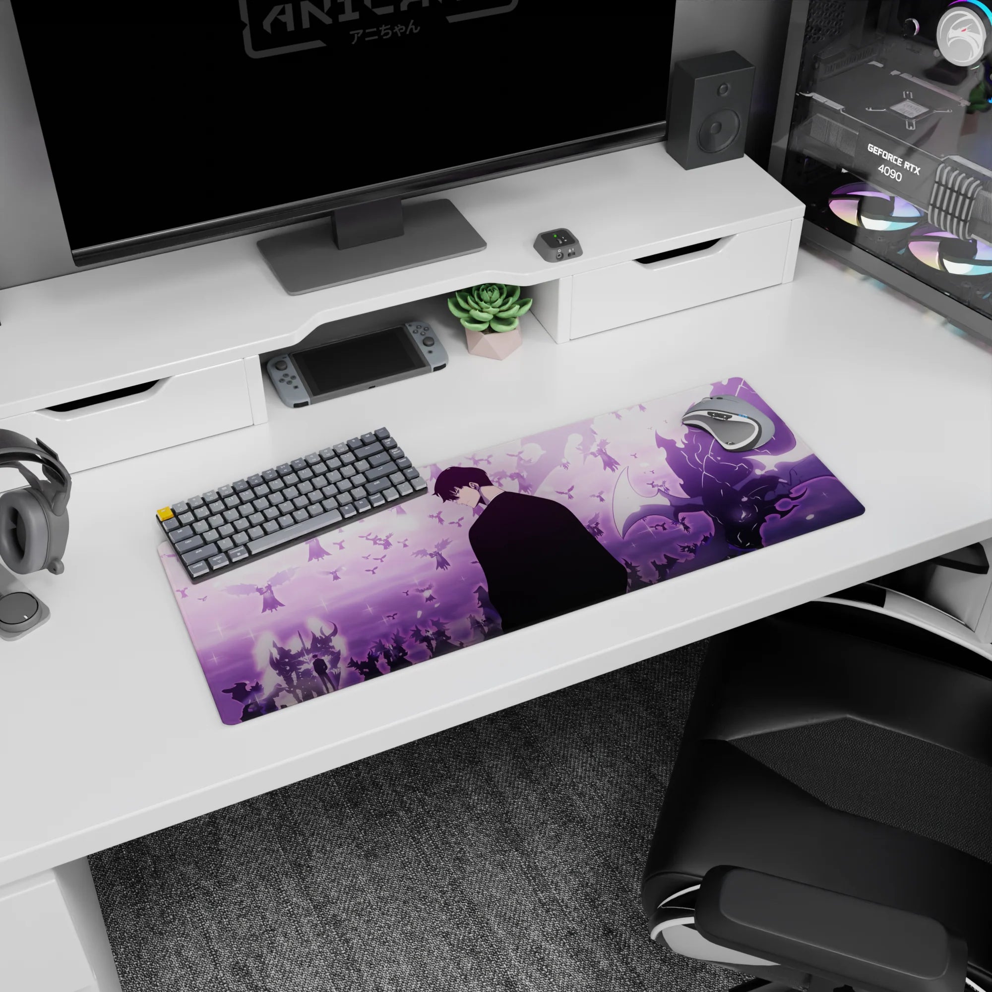 Solo Leveling Deskmat | Mousepad | Deskpad - Silent Shadows Ascend