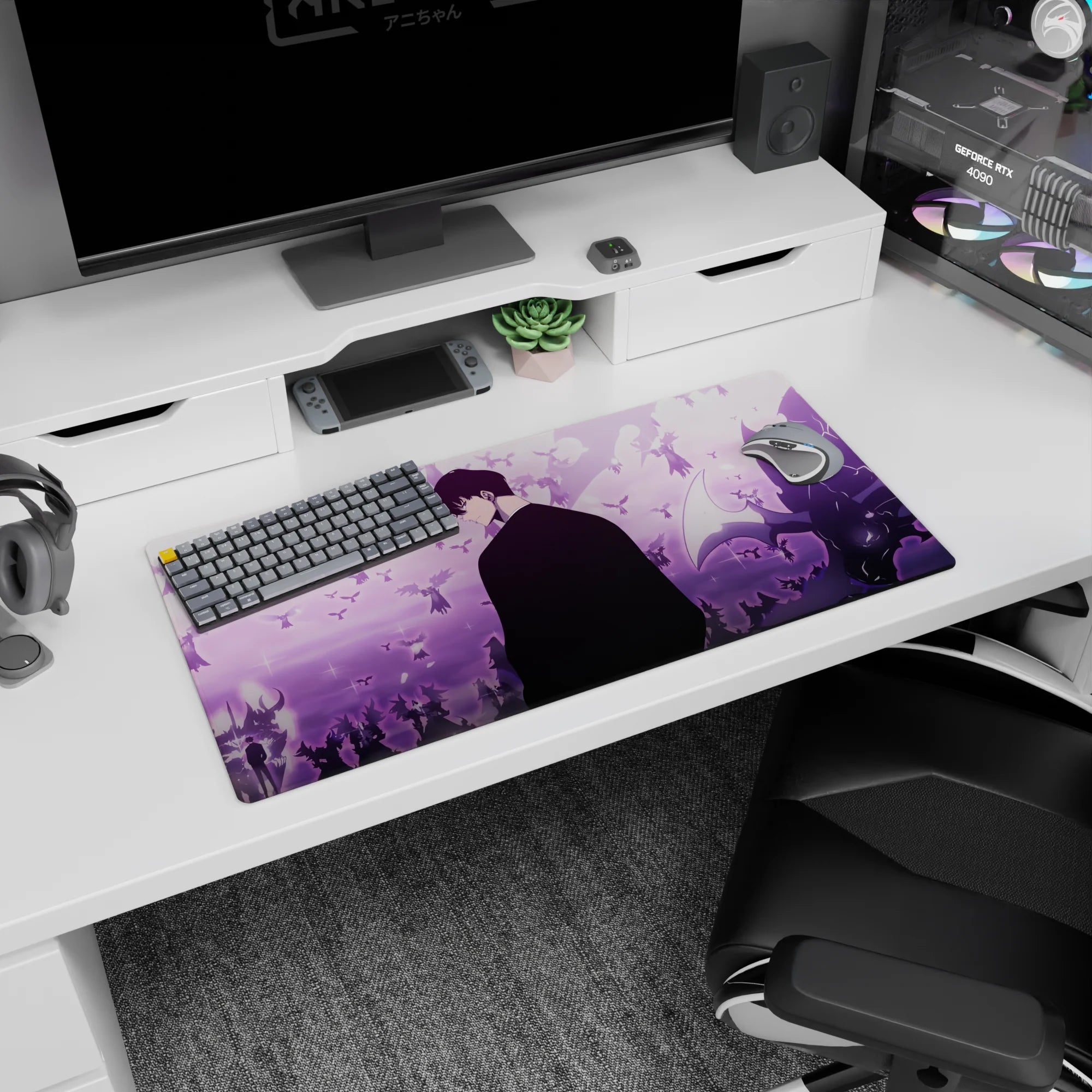 Solo Leveling Deskmat | Mousepad | Deskpad - Silent Shadows Ascend