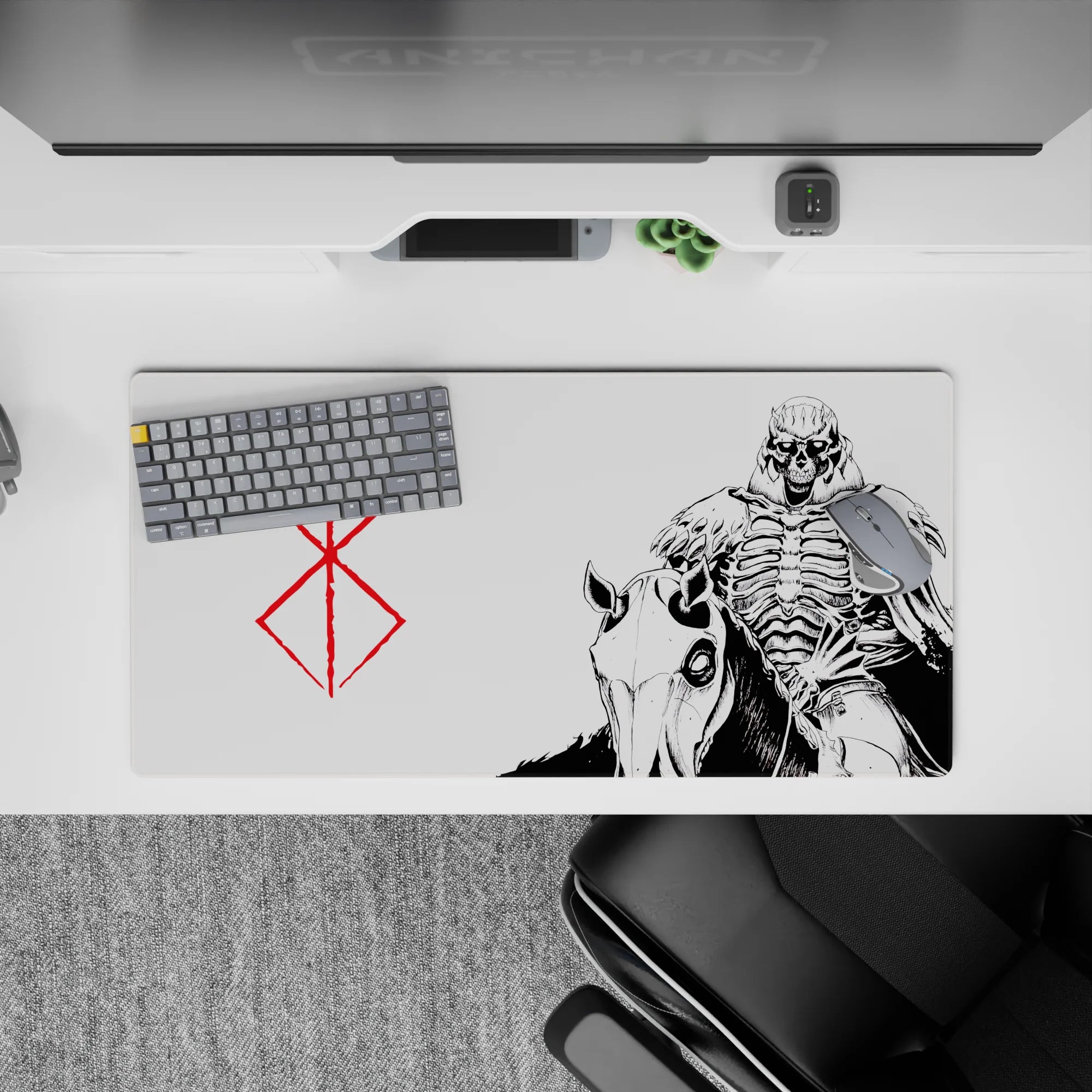 Berserk Deskmat | Mousepad | Deskpad - Death on Horseback - AniChan