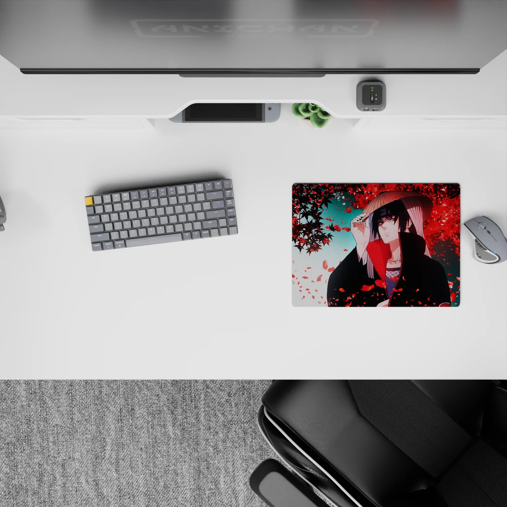 Naruto Deskmat | Mousepad | Deskpad - Fallen Petals of Itachi - AniChan