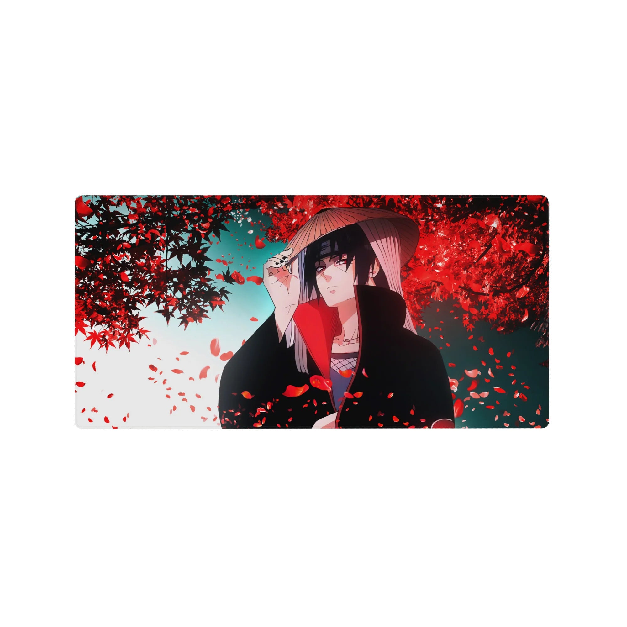 Naruto Deskmat | Mousepad | Deskpad - Fallen Petals of Itachi - AniChan