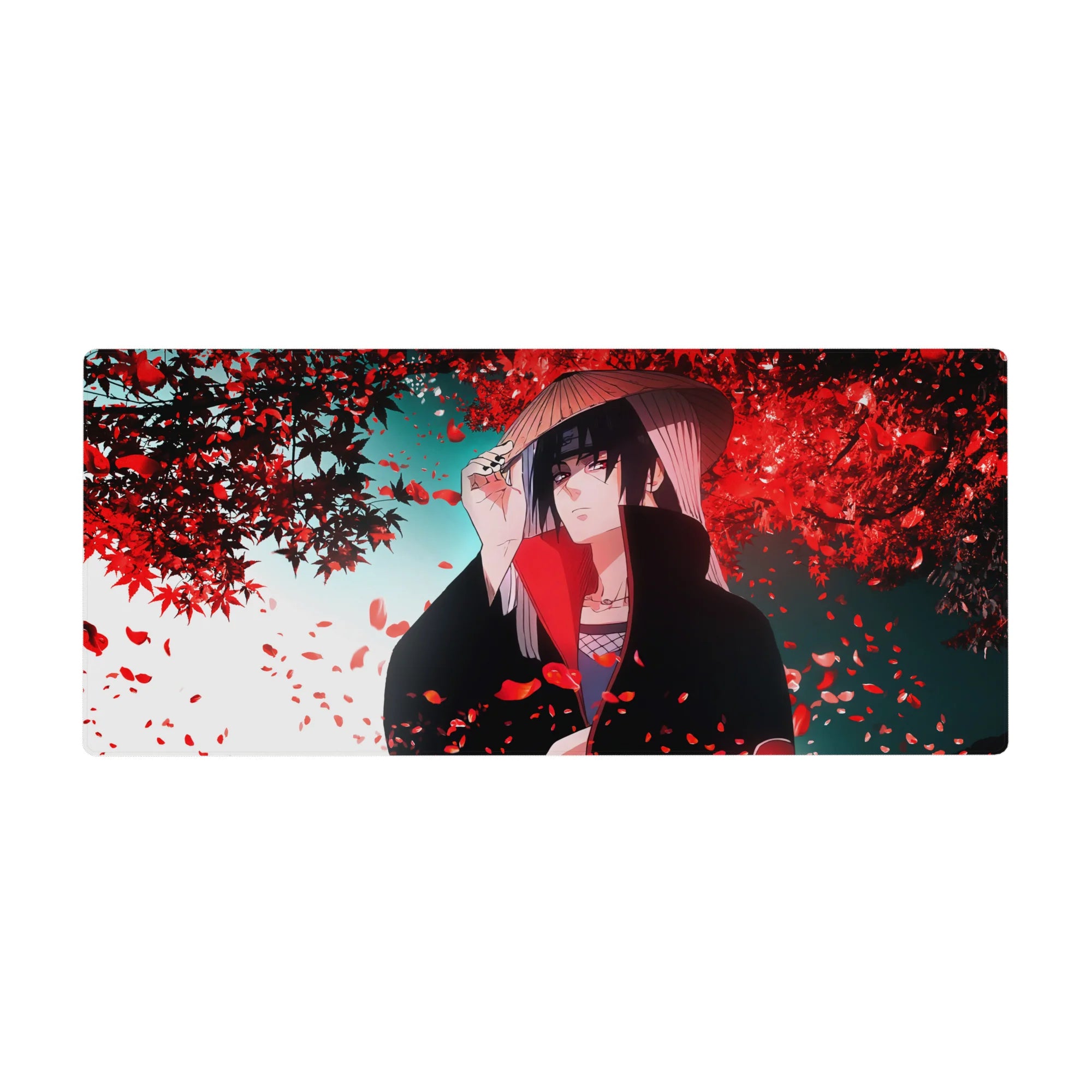 Naruto Deskmat | Mousepad | Deskpad - Fallen Petals of Itachi - AniChan