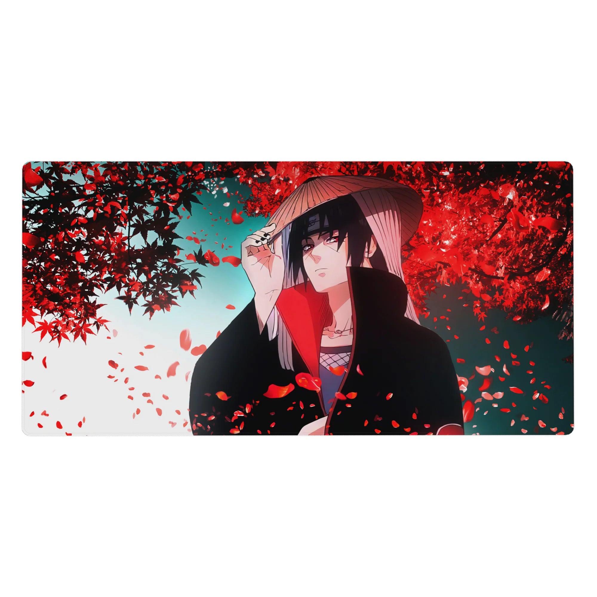 Naruto Deskmat | Mousepad | Deskpad - Fallen Petals of Itachi - AniChan