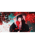 Naruto Deskmat | Mousepad | Deskpad - Fallen Petals of Itachi - AniChan