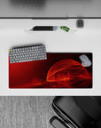 Abstract Deskmat | Mousepad | Deskpad - Crimson Flame - AniChan