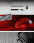 Abstract Deskmat | Mousepad | Deskpad - Crimson Flame - AniChan