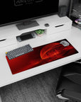 Abstract Deskmat | Mousepad | Deskpad - Crimson Flame - AniChan