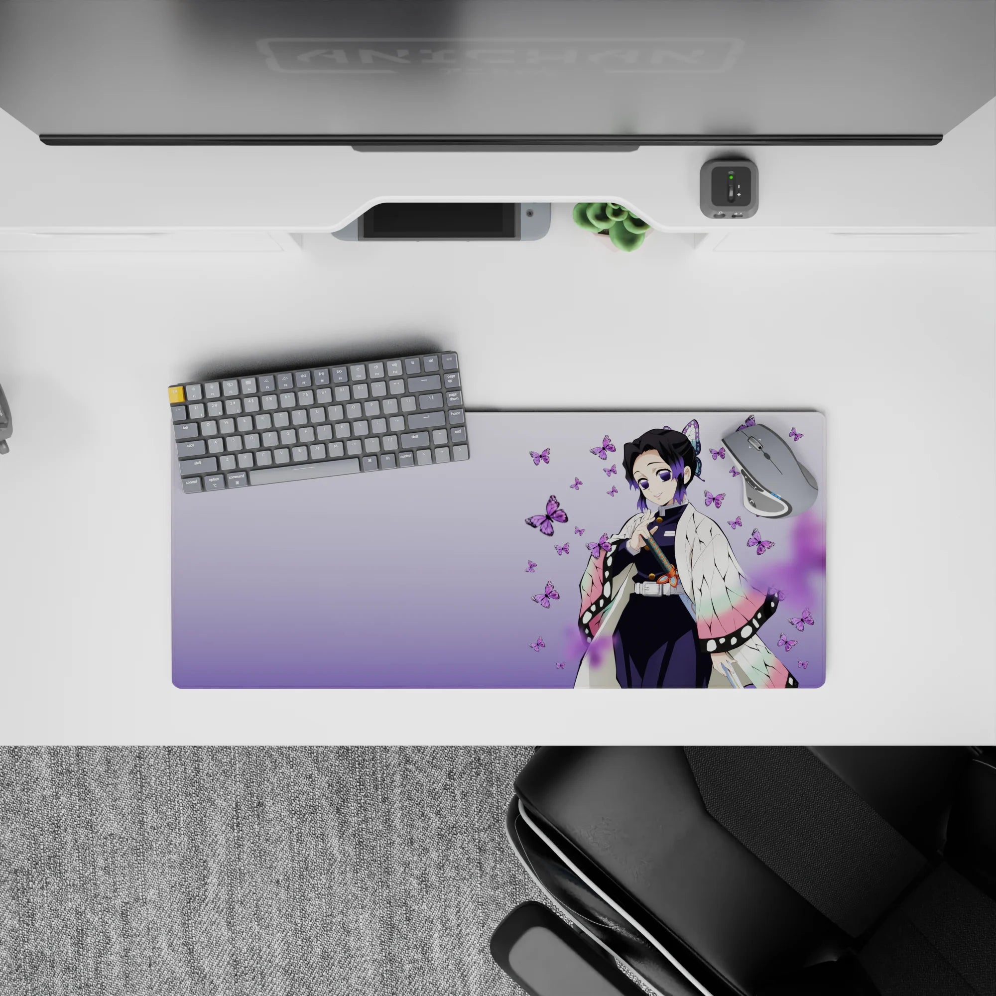 Demon Slayer Deskmat | Mousepad | Deskpad - Shinobu’s Butterfly Aura - AniChan