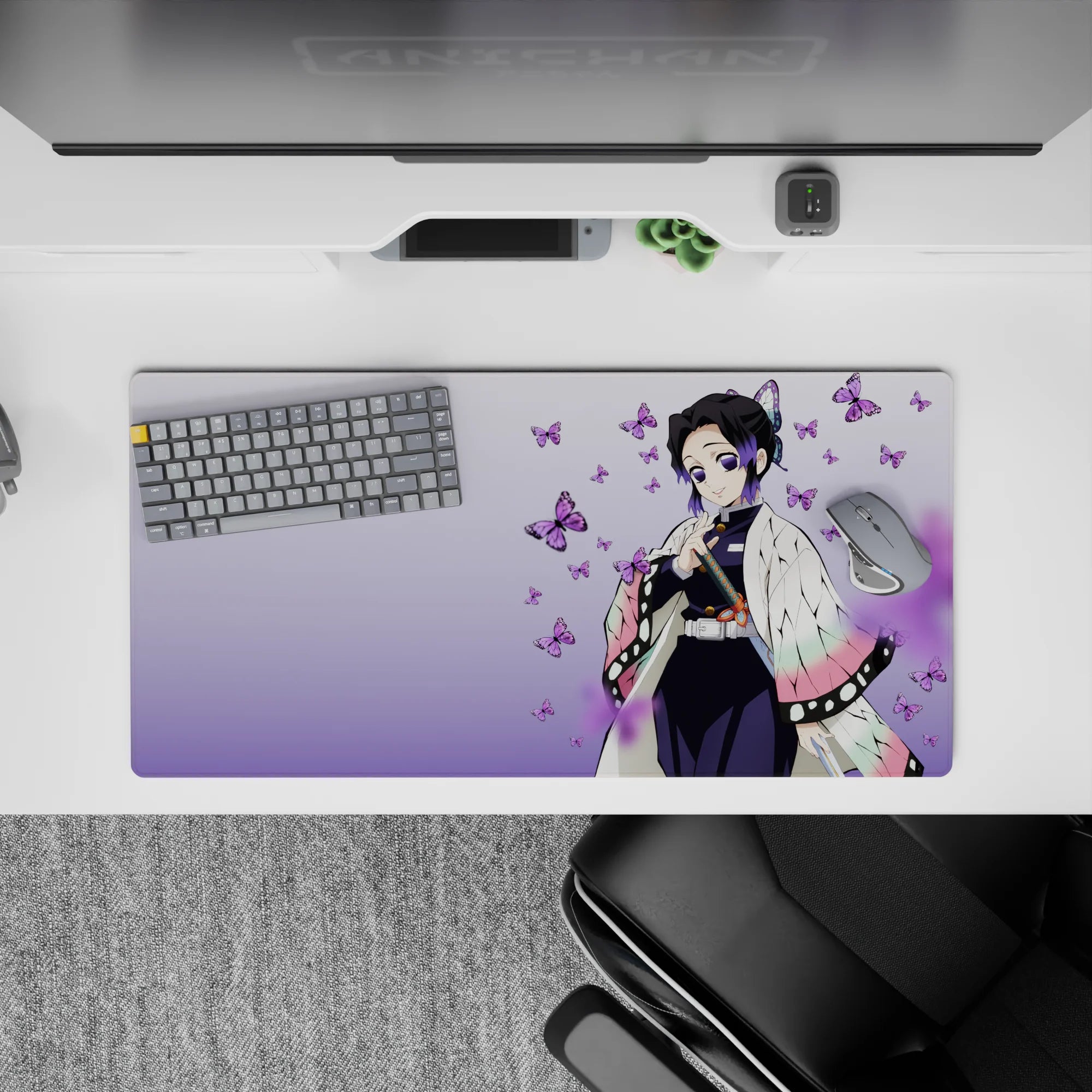 Demon Slayer Deskmat | Mousepad | Deskpad - Shinobu’s Butterfly Aura - AniChan