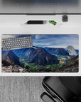 Nature Landscapes Deskmat | Mousepad | Deskpad - Majestic Valleyscape