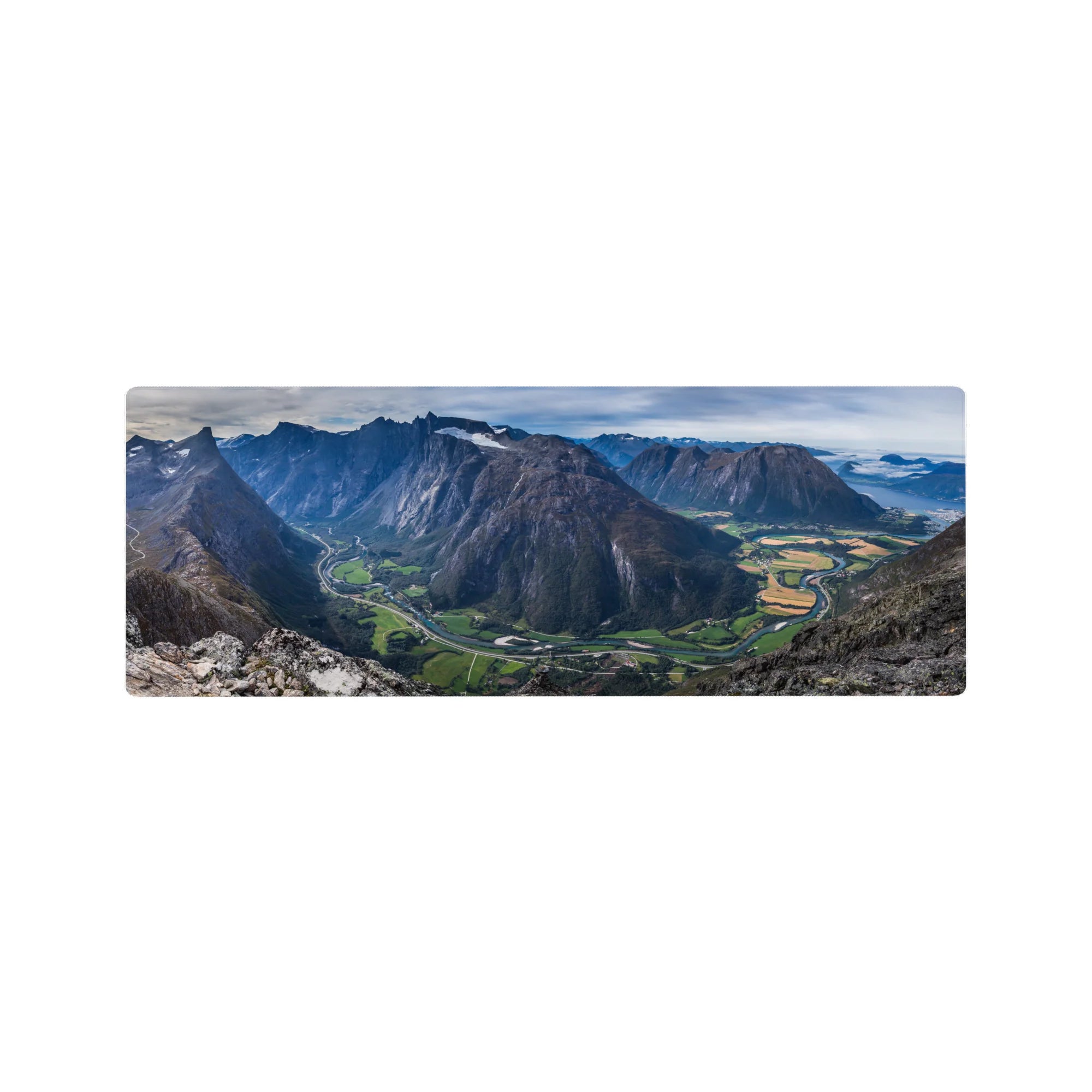 Nature Landscapes Deskmat | Mousepad | Deskpad - Majestic Valleyscape