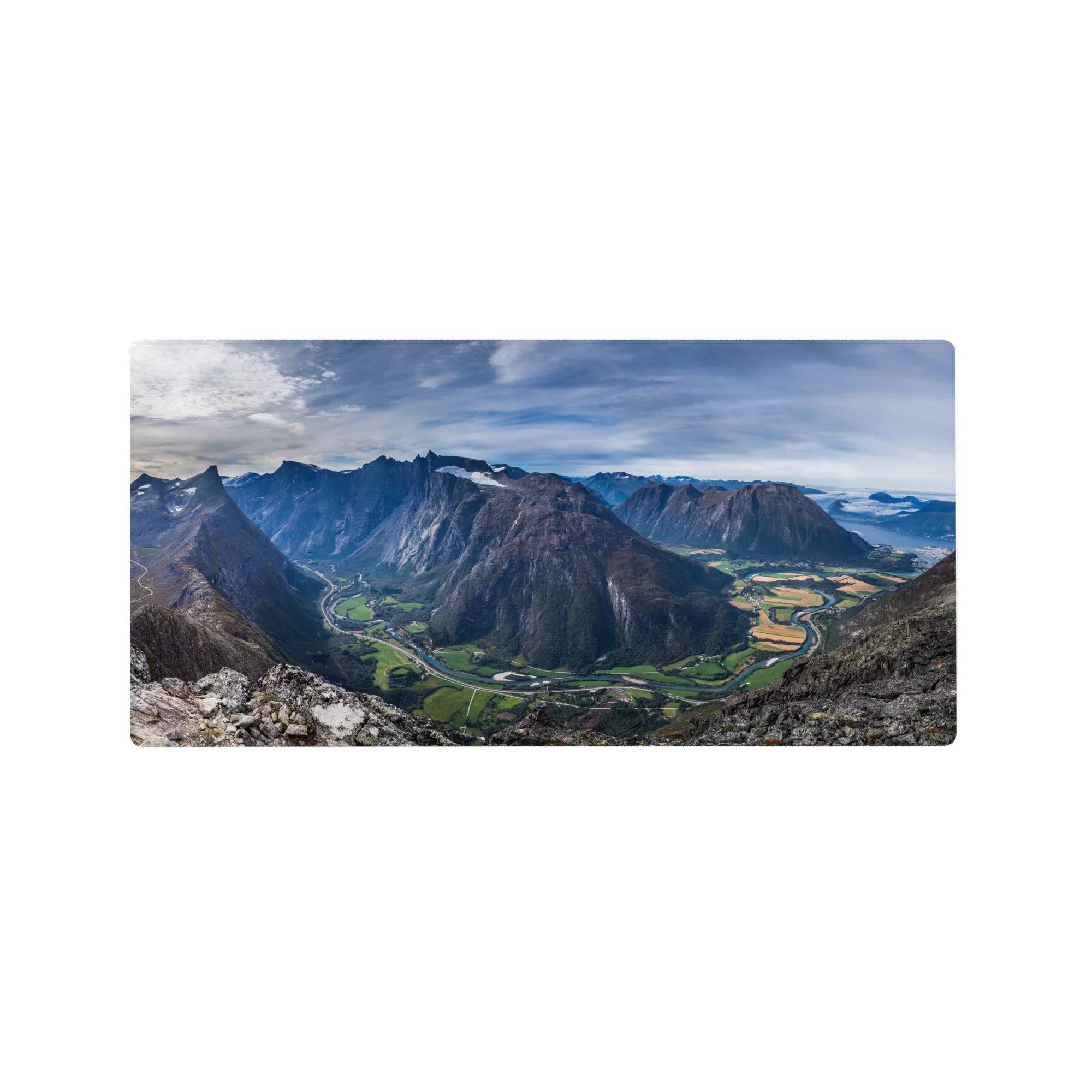 Nature Landscapes Deskmat | Mousepad | Deskpad - Majestic Valleyscape