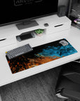 Liquid Abstract Deskmat | Mousepad | Deskpad - Galactic Swirl - AniChan