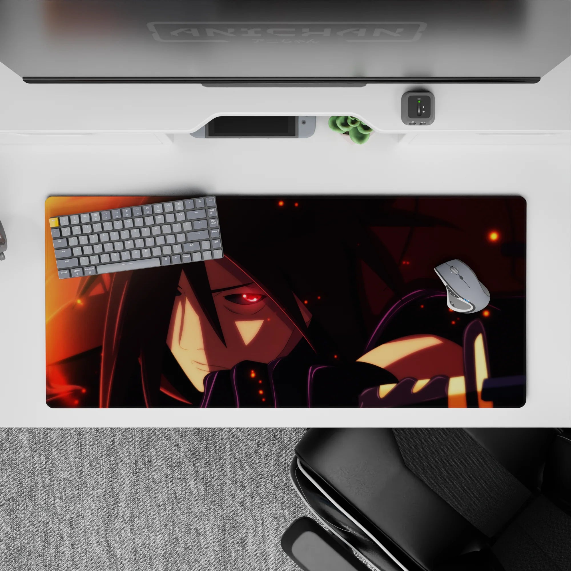 Naruto Deskmat | Mousepad | Deskpad - Madara Uchiha - Eternal Flame - AniChan