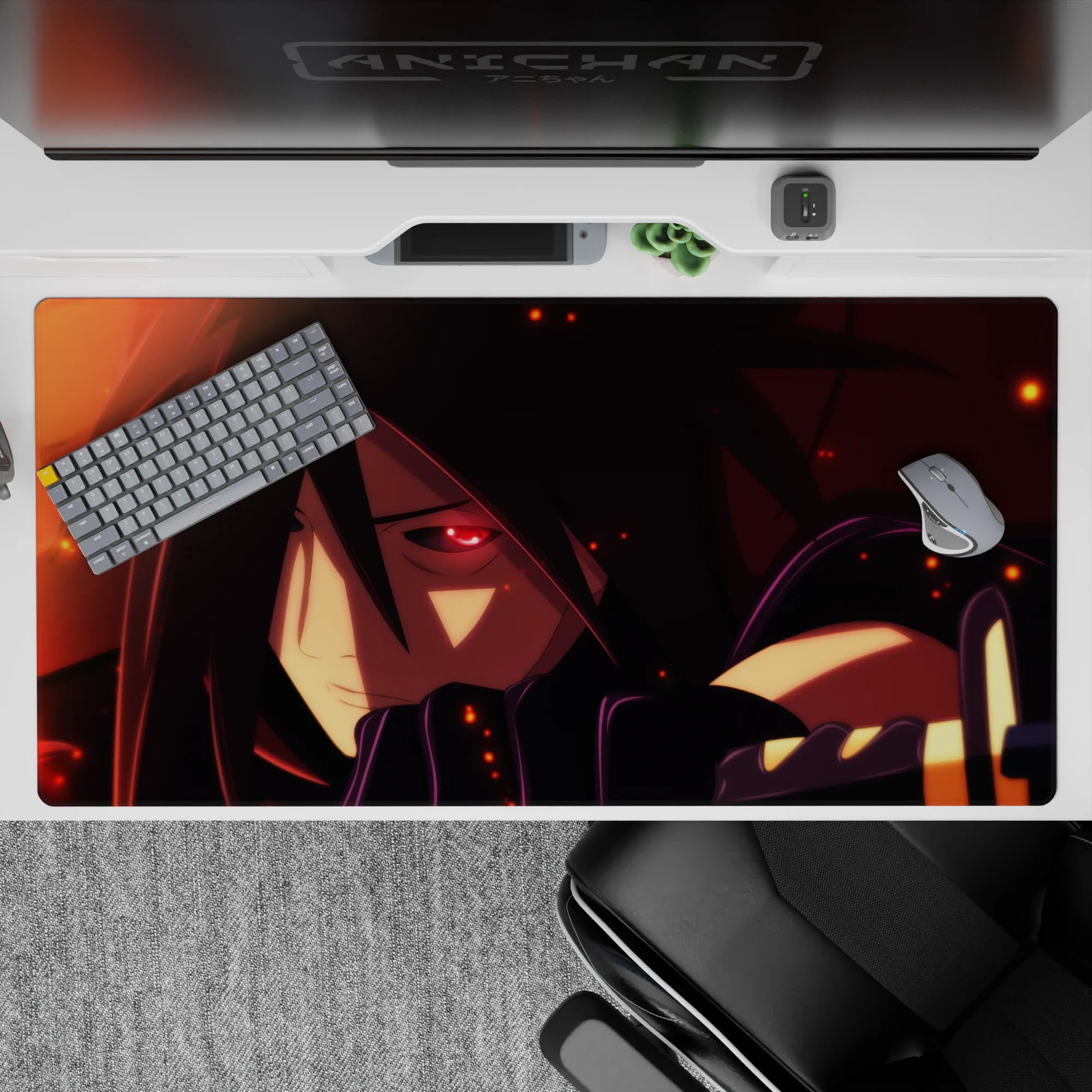 Naruto Deskmat | Mousepad | Deskpad - Madara Uchiha - Eternal Flame - AniChan