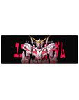 Anime mouse pad 32x12 inches featuring a front-facing mecha poster design with bold UNICORN text.