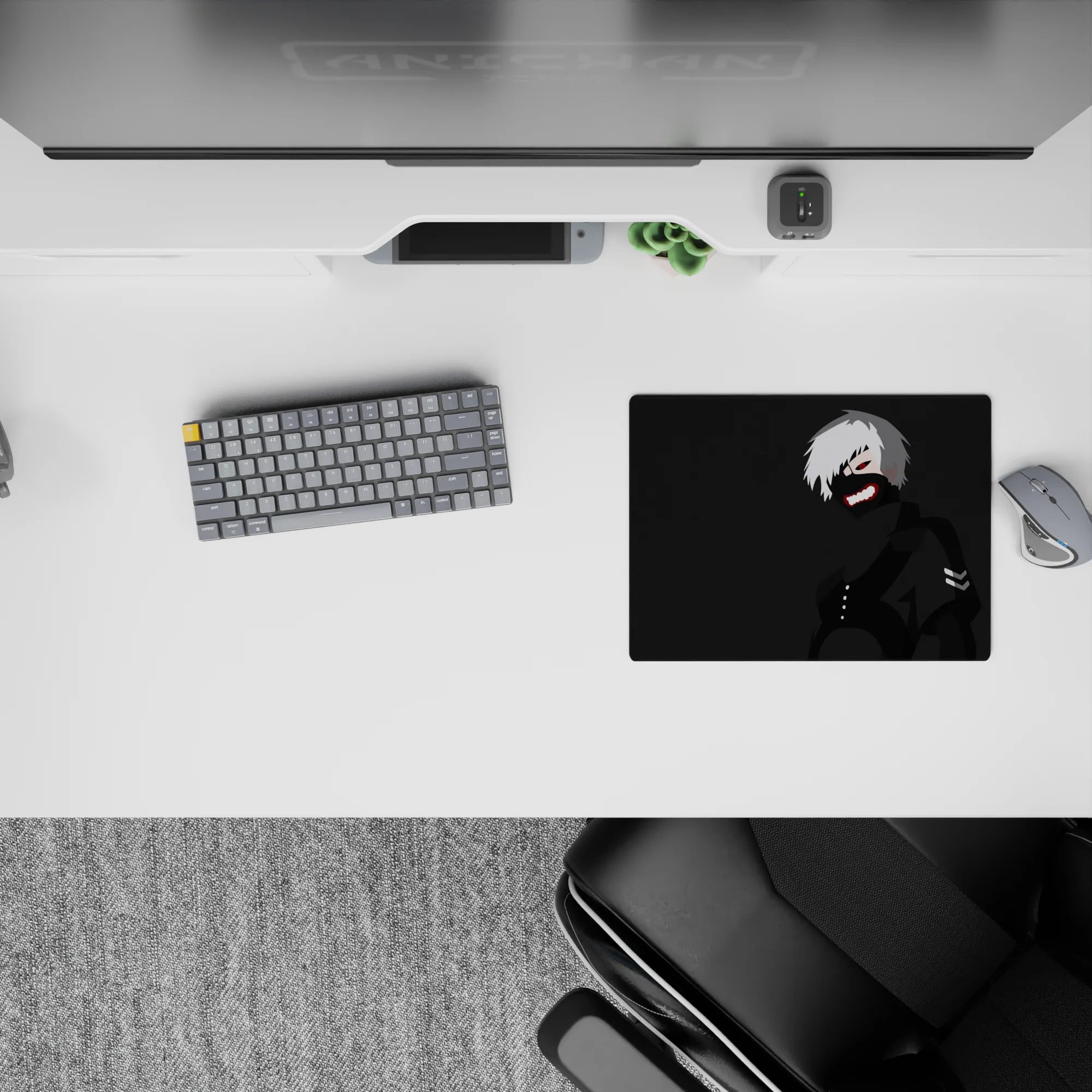 Tokyo Ghoul Deskmat | Mousepad | Deskpad - Ghoul Minimalist Edge