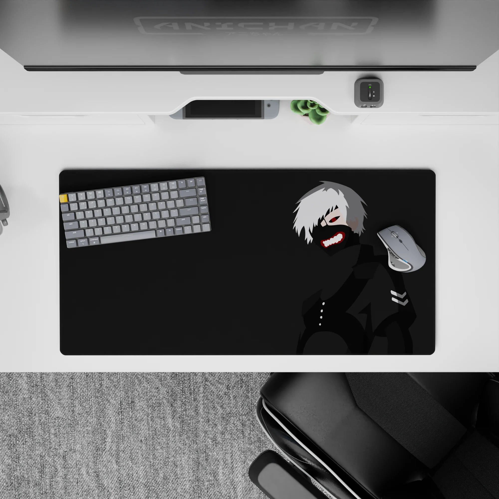 Tokyo Ghoul Deskmat | Mousepad | Deskpad - Ghoul Minimalist Edge