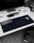 Topographic (Topo) Deskmat | Mousepad | Deskpad - Azure Contours - AniChan