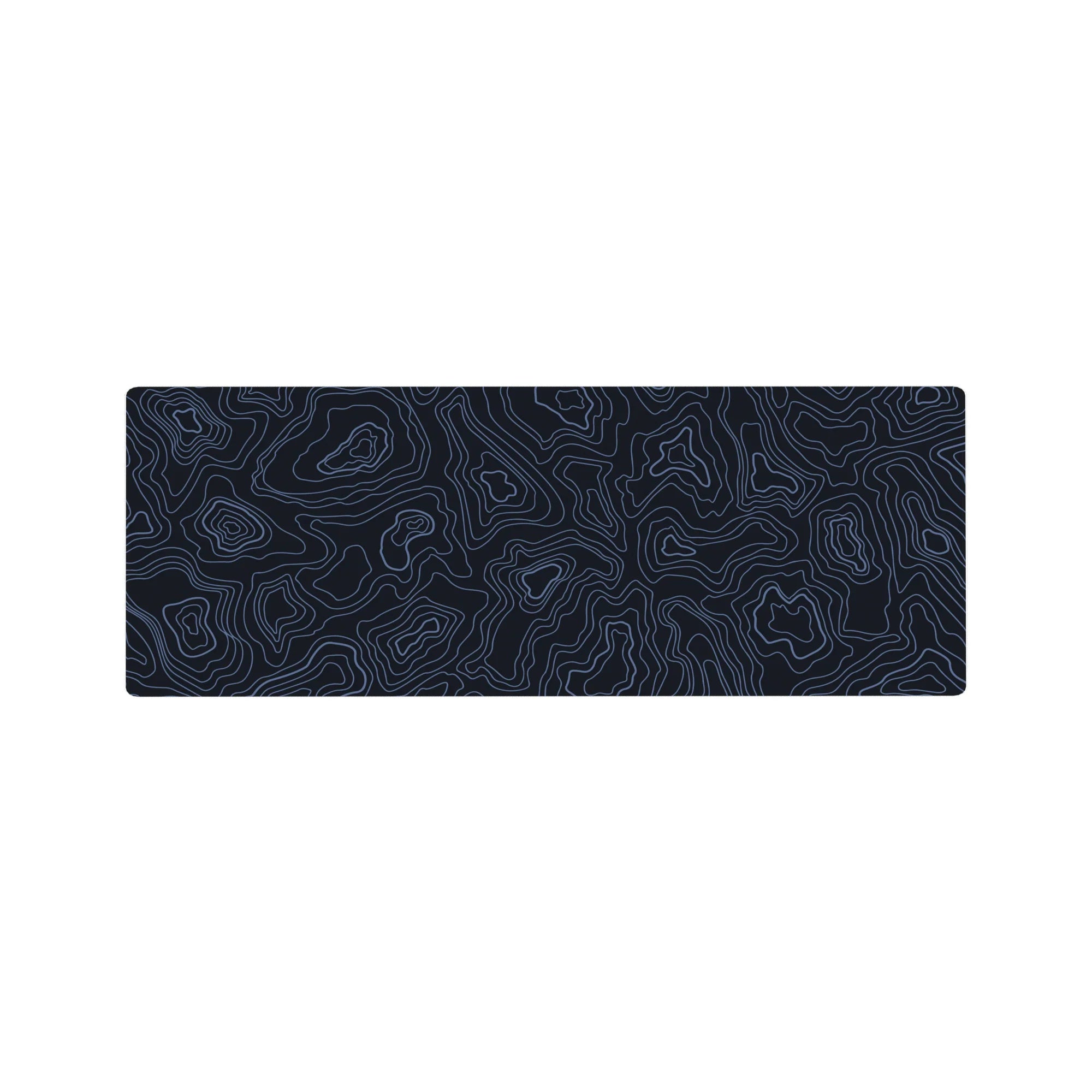 Topographic (Topo) Deskmat | Mousepad | Deskpad - Azure Contours - AniChan