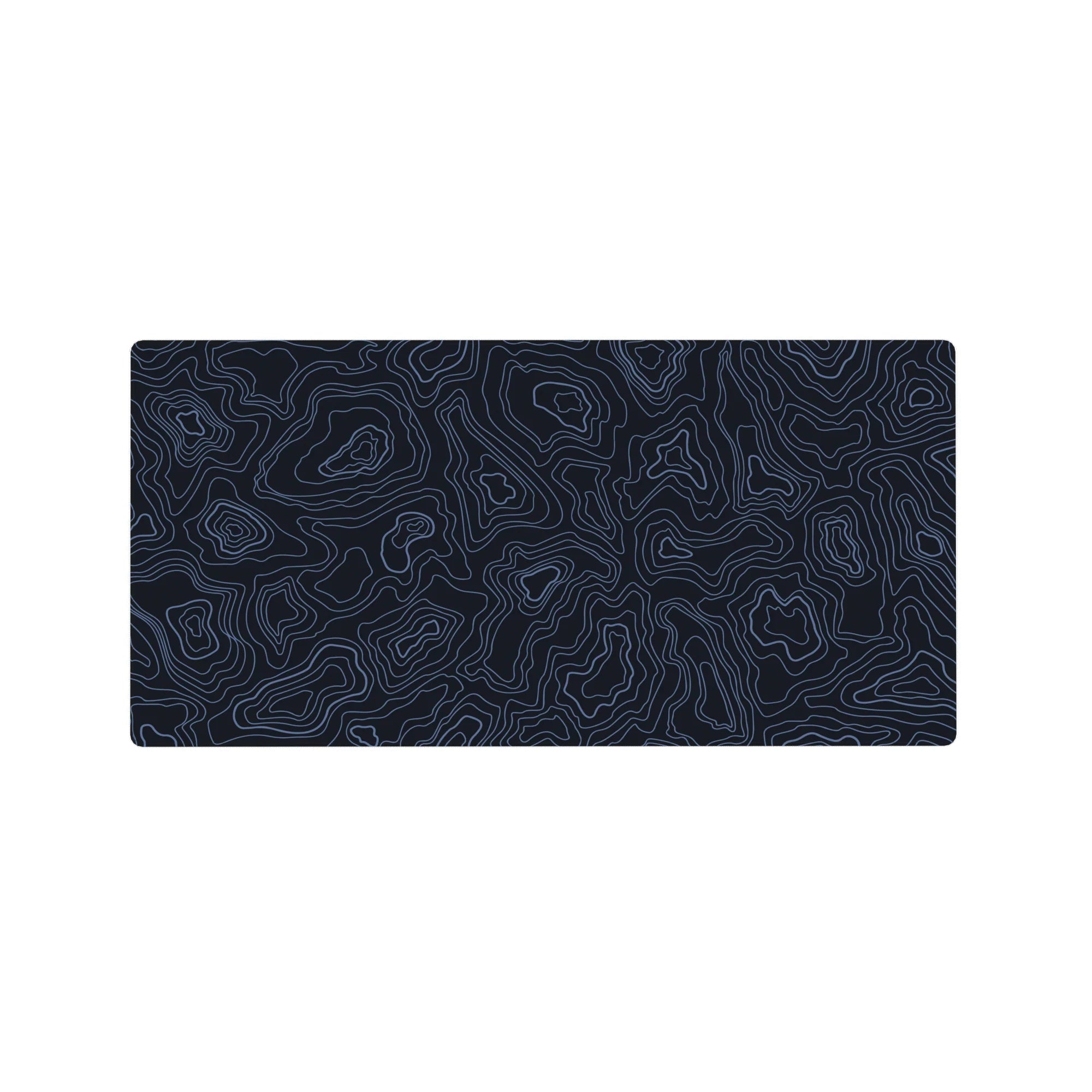 Topographic (Topo) Deskmat | Mousepad | Deskpad - Azure Contours - AniChan