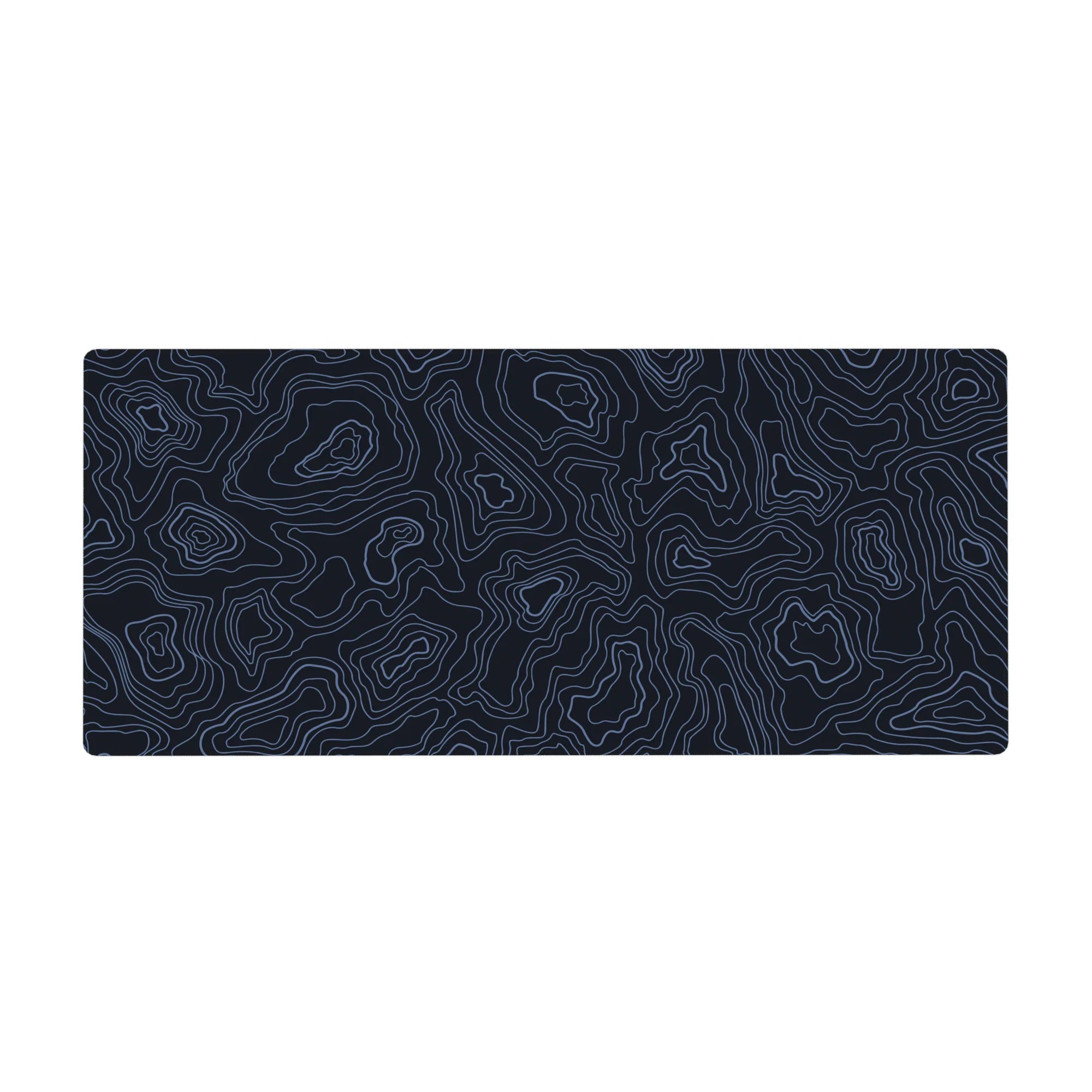 Topographic (Topo) Deskmat | Mousepad | Deskpad - Azure Contours - AniChan