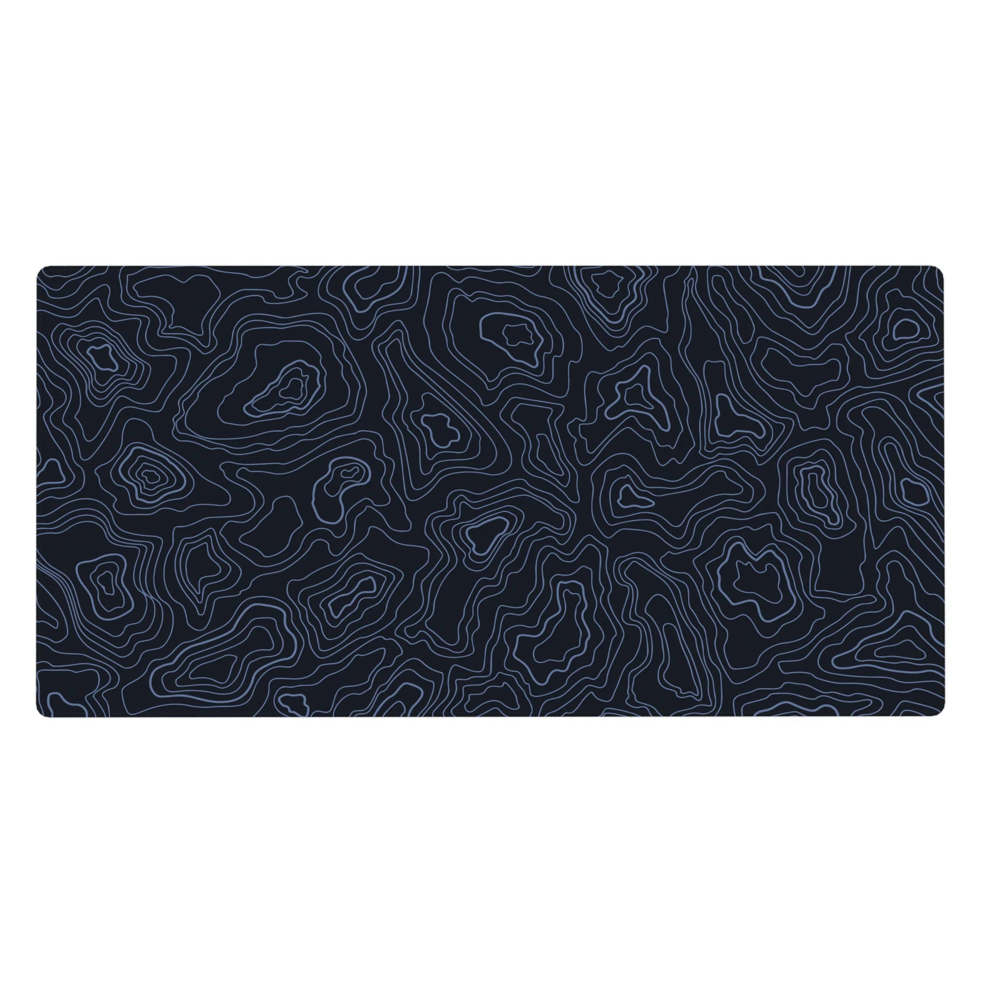 Topographic (Topo) Deskmat | Mousepad | Deskpad - Azure Contours - AniChan