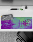 Retrowave - Vaporwave Deskmat | Mousepad | Deskpad - Dreamscape Reflections - AniChan