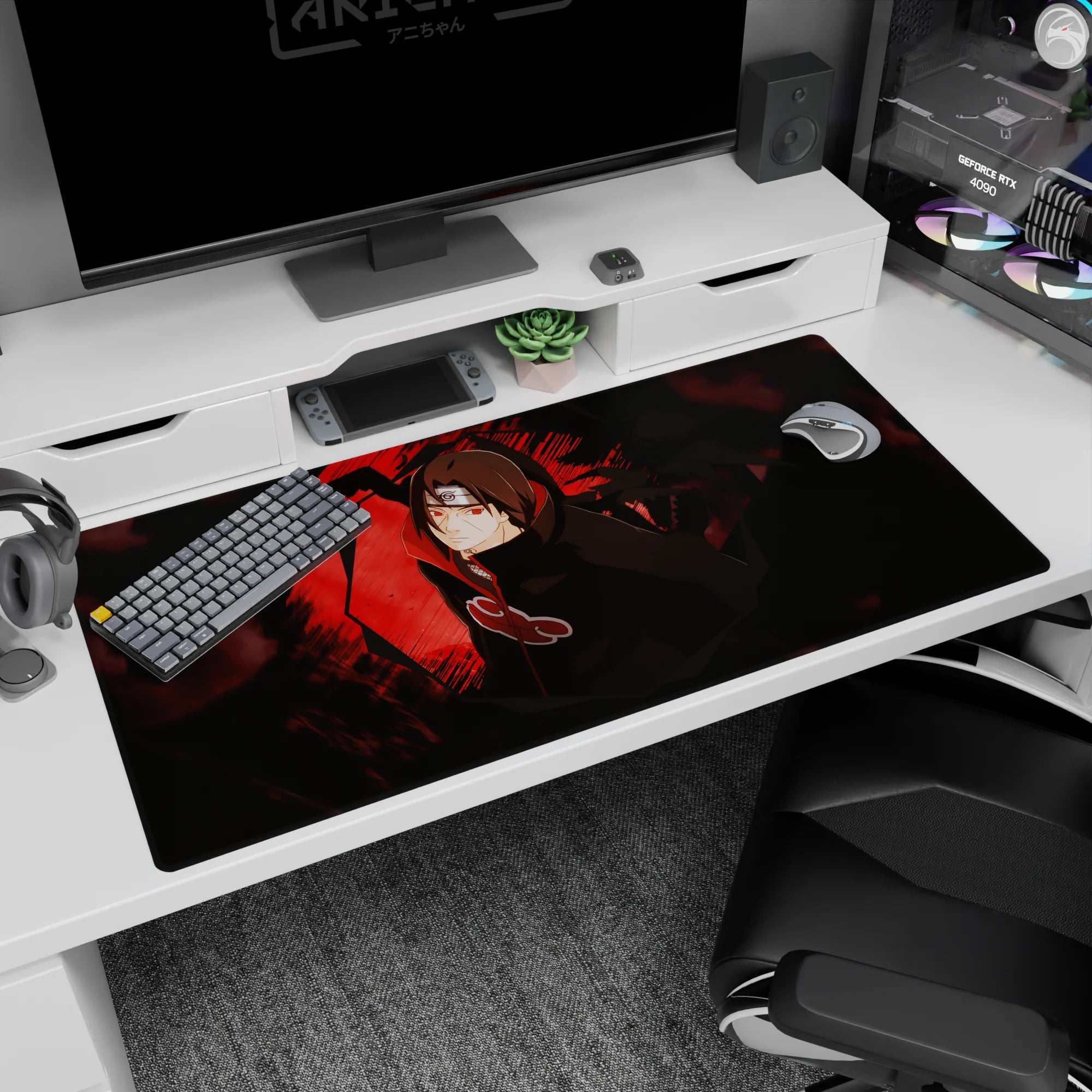 Naruto Deskmat | Mousepad | Deskpad - Itachi Uchiha - Shadowed Legacy - AniChan