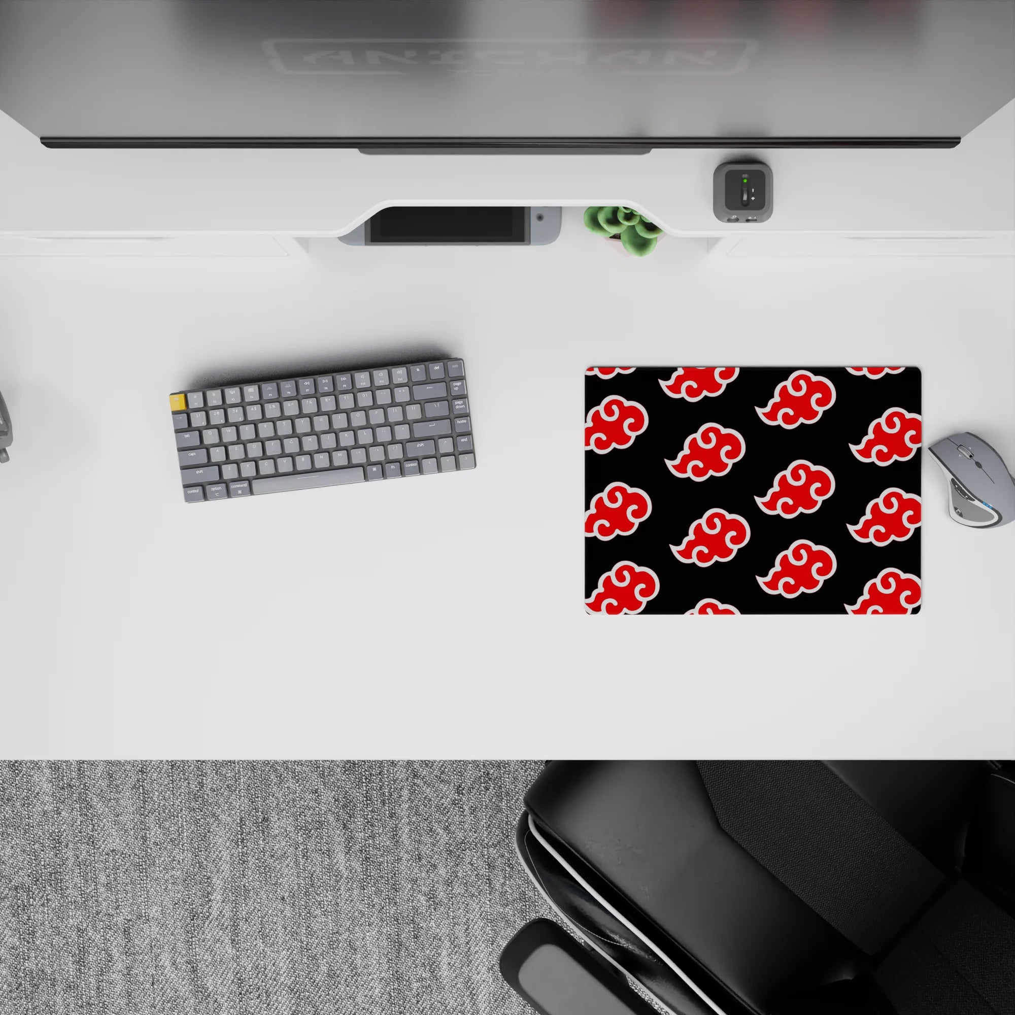 Naruto Deskmat | Mousepad | Deskpad - Akatsuki Cloud Pattern - AniChan