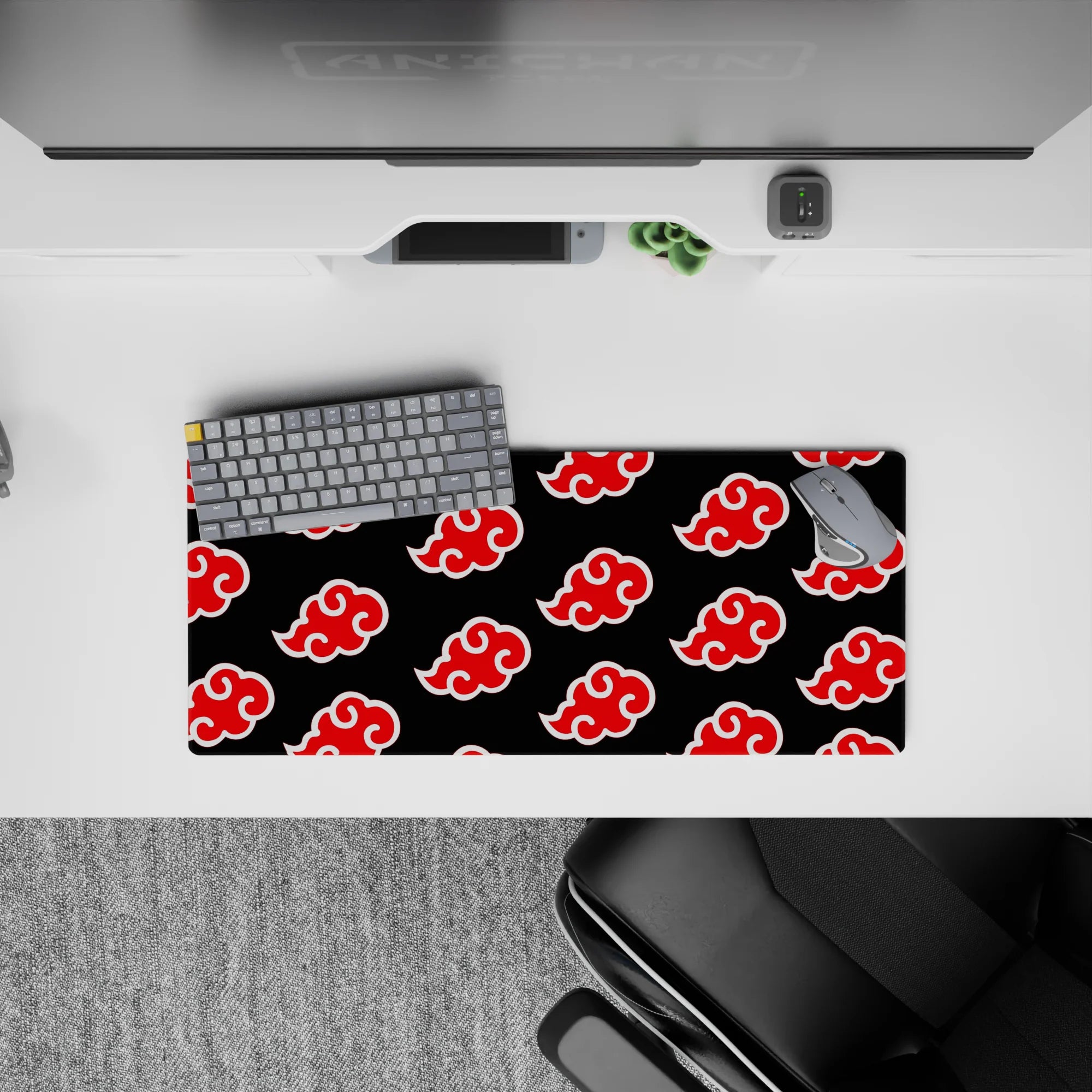 Naruto Deskmat | Mousepad | Deskpad - Akatsuki Cloud Pattern - AniChan