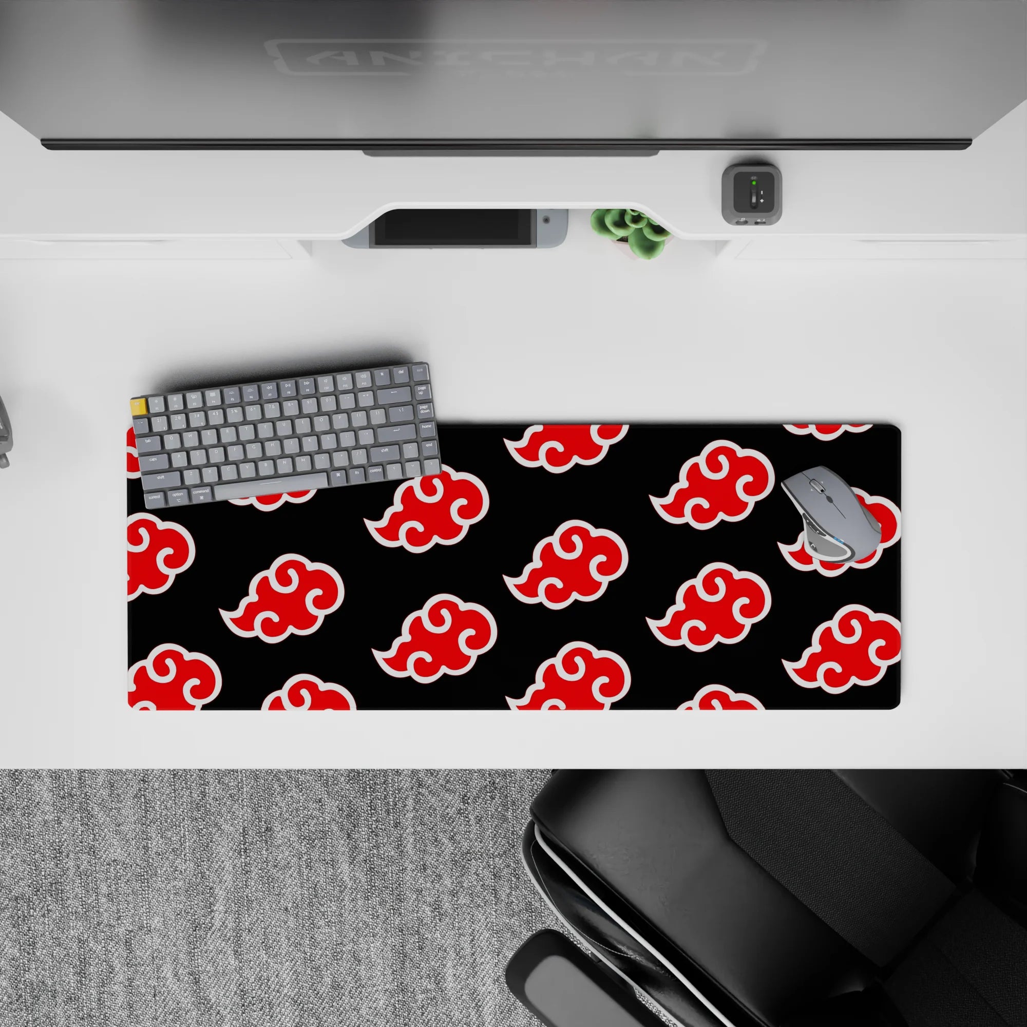 Naruto Deskmat | Mousepad | Deskpad - Akatsuki Cloud Pattern - AniChan