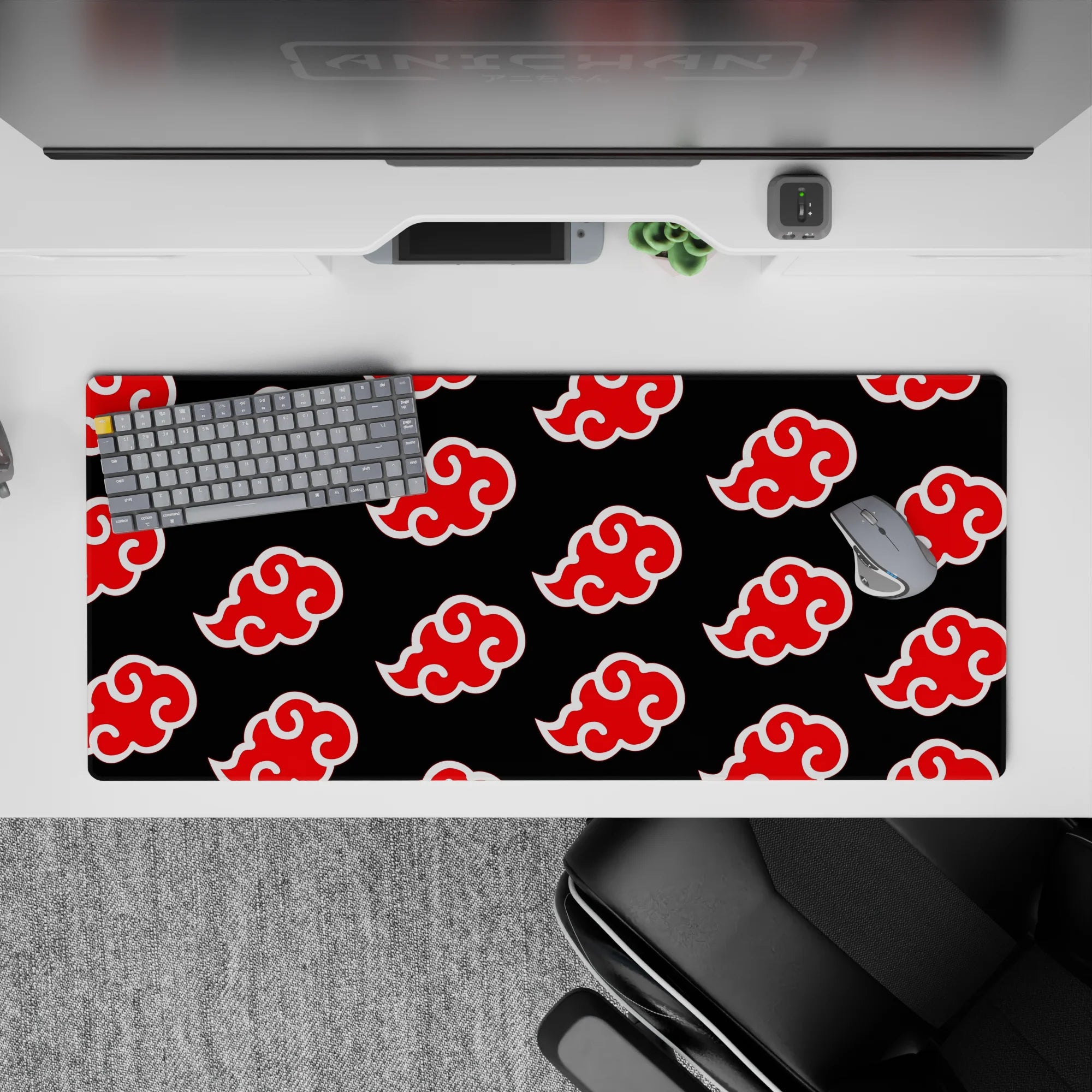 Naruto Deskmat | Mousepad | Deskpad - Akatsuki Cloud Pattern - AniChan