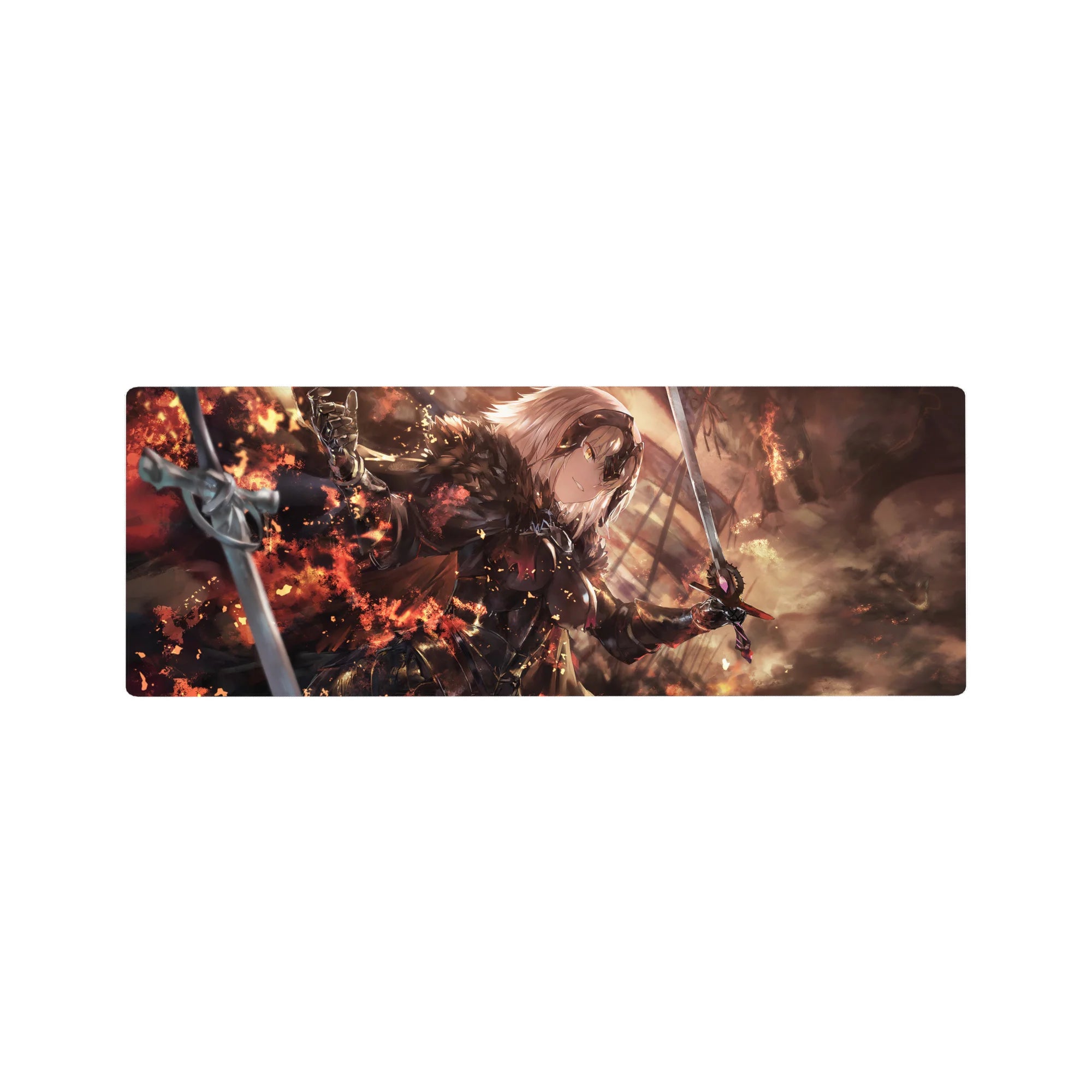 Fate Grand Order Deskmat | Mousepad | Deskpad - Blazing Jeanne d&#39;Arc - AniChan