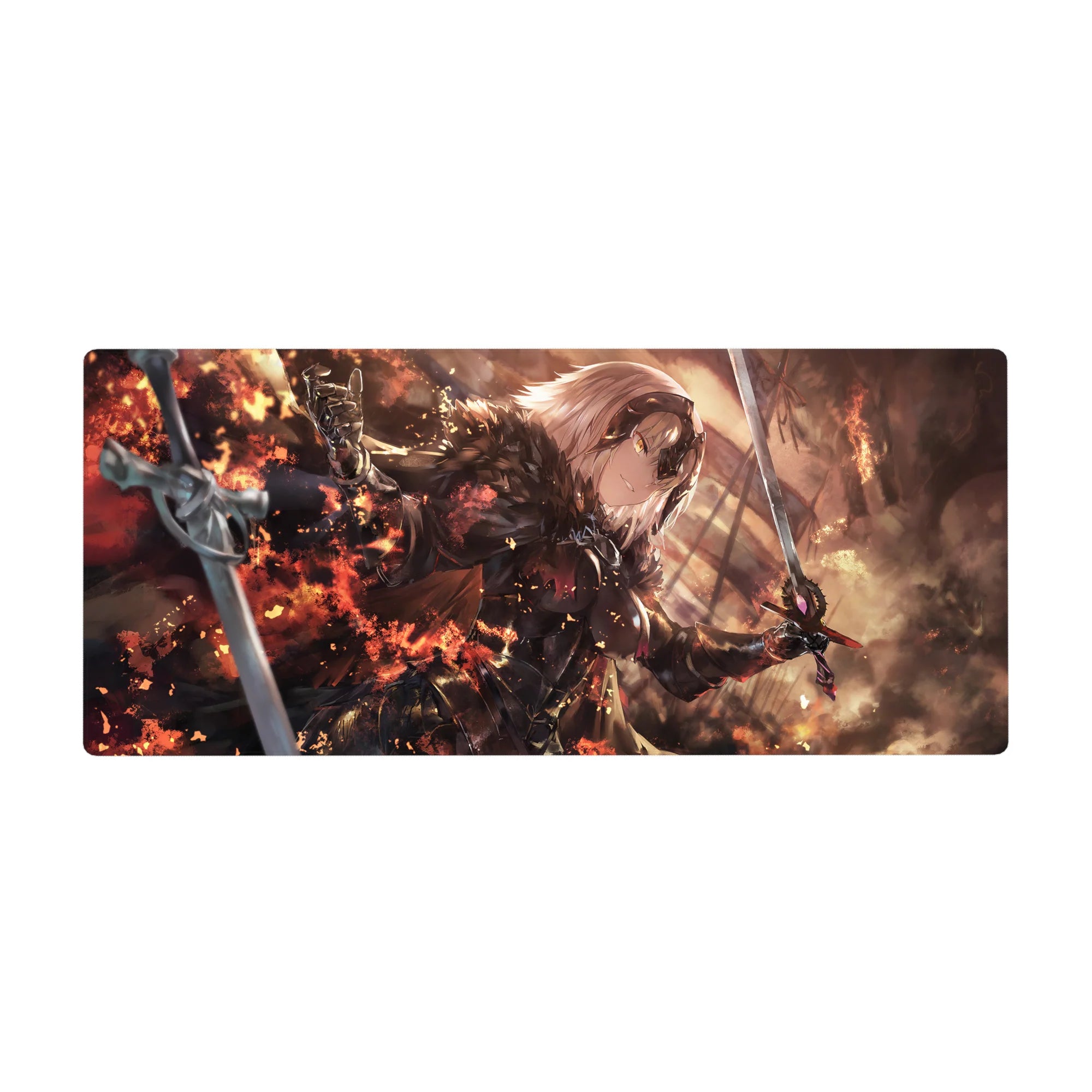 Fate Grand Order Deskmat | Mousepad | Deskpad - Blazing Jeanne d'Arc - AniChan