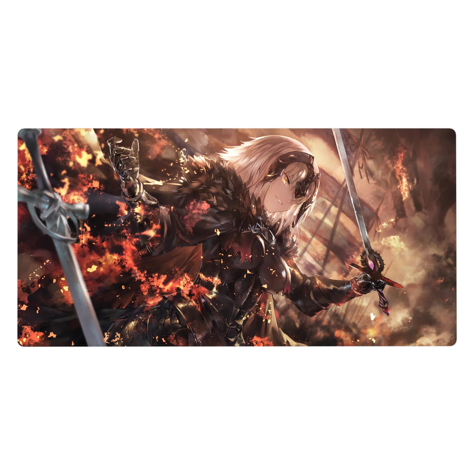 Fate Grand Order Deskmat | Mousepad | Deskpad - Blazing Jeanne d'Arc - AniChan