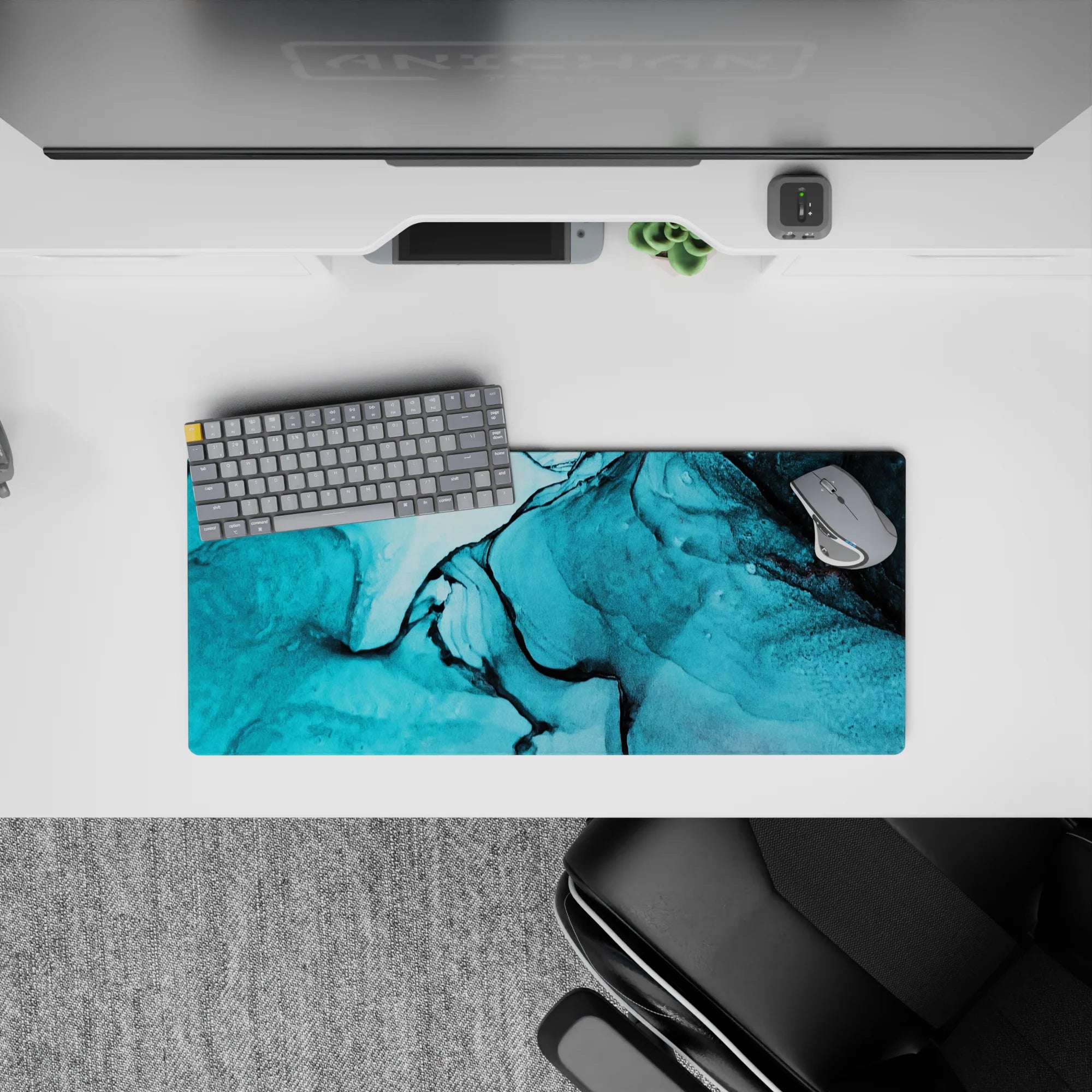 Liquid Abstract Deskmat | Mousepad | Deskpad - Oceanic Flow - AniChan