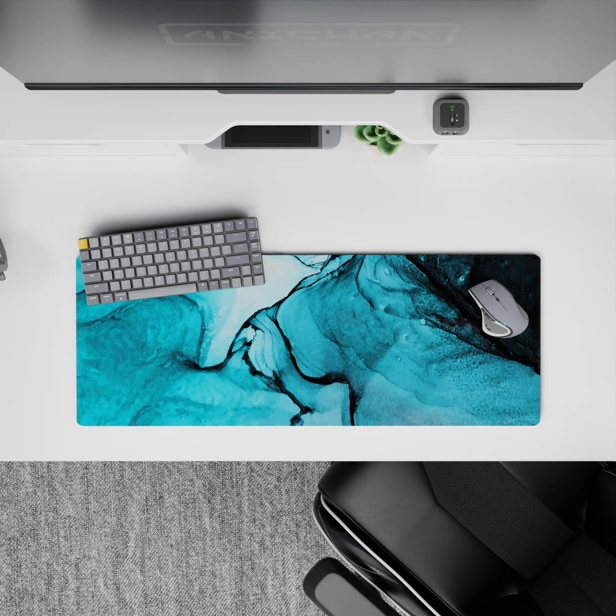 Liquid Abstract Deskmat | Mousepad | Deskpad - Oceanic Flow - AniChan