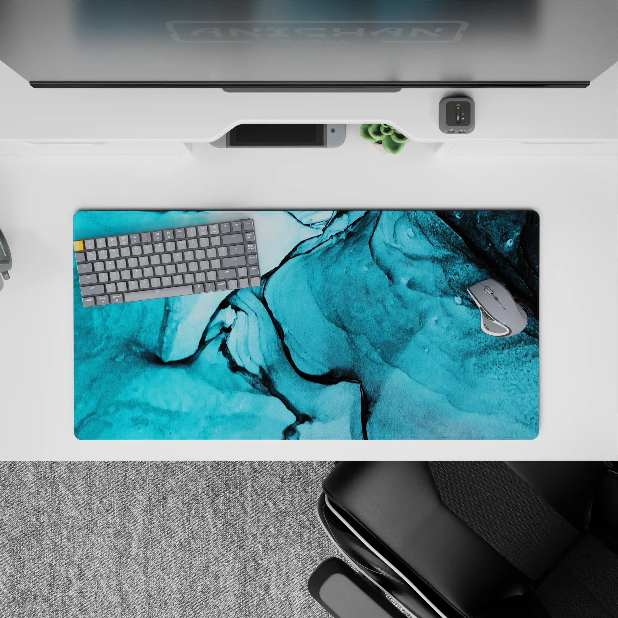 Liquid Abstract Deskmat | Mousepad | Deskpad - Oceanic Flow - AniChan