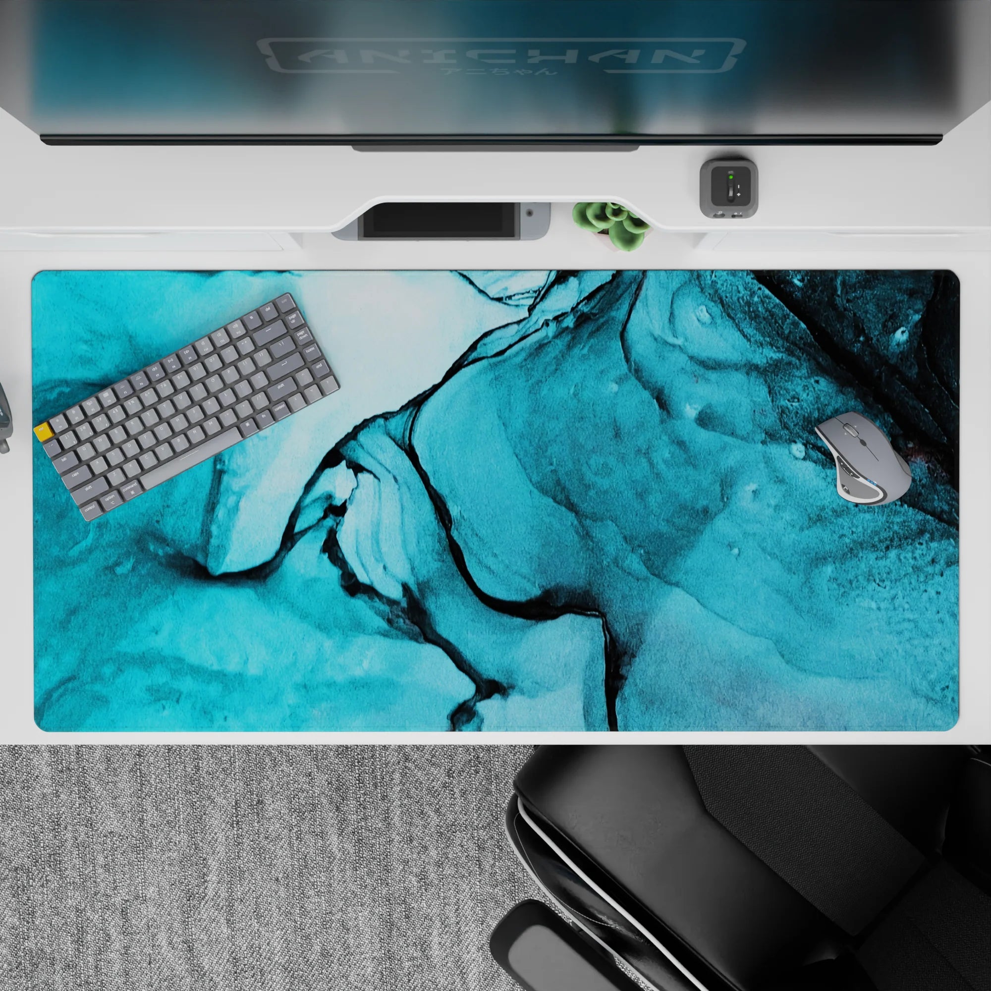 Liquid Abstract Deskmat | Mousepad | Deskpad - Oceanic Flow - AniChan