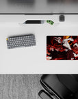 Ichigo's Vasto Lorde form from Bleach on a 14x10 inch anime mouse pad, featuring a dynamic and chaotic design.