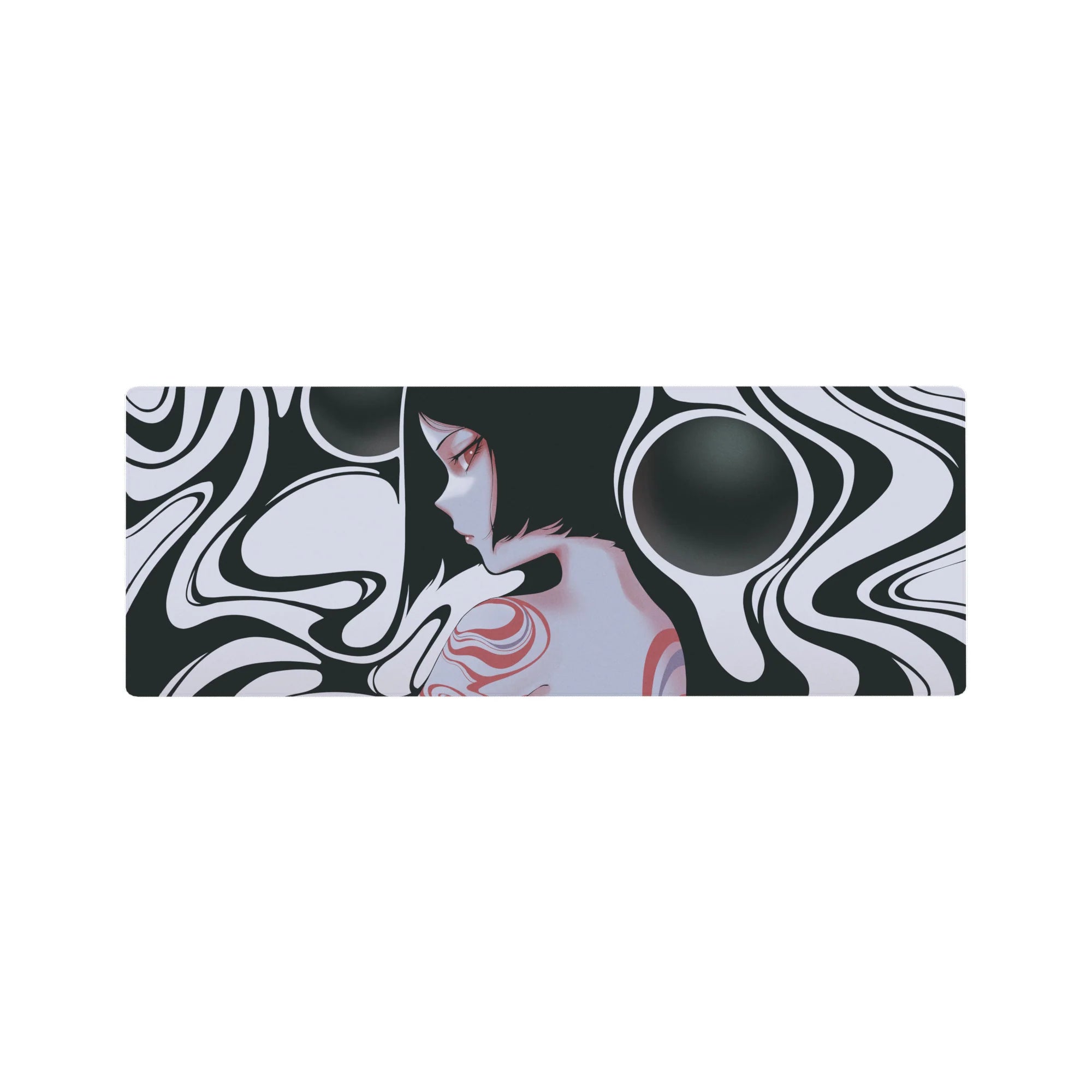 Liquid Abstract Deskmat | Mousepad | Deskpad - Dreamscape Silhouette - AniChan