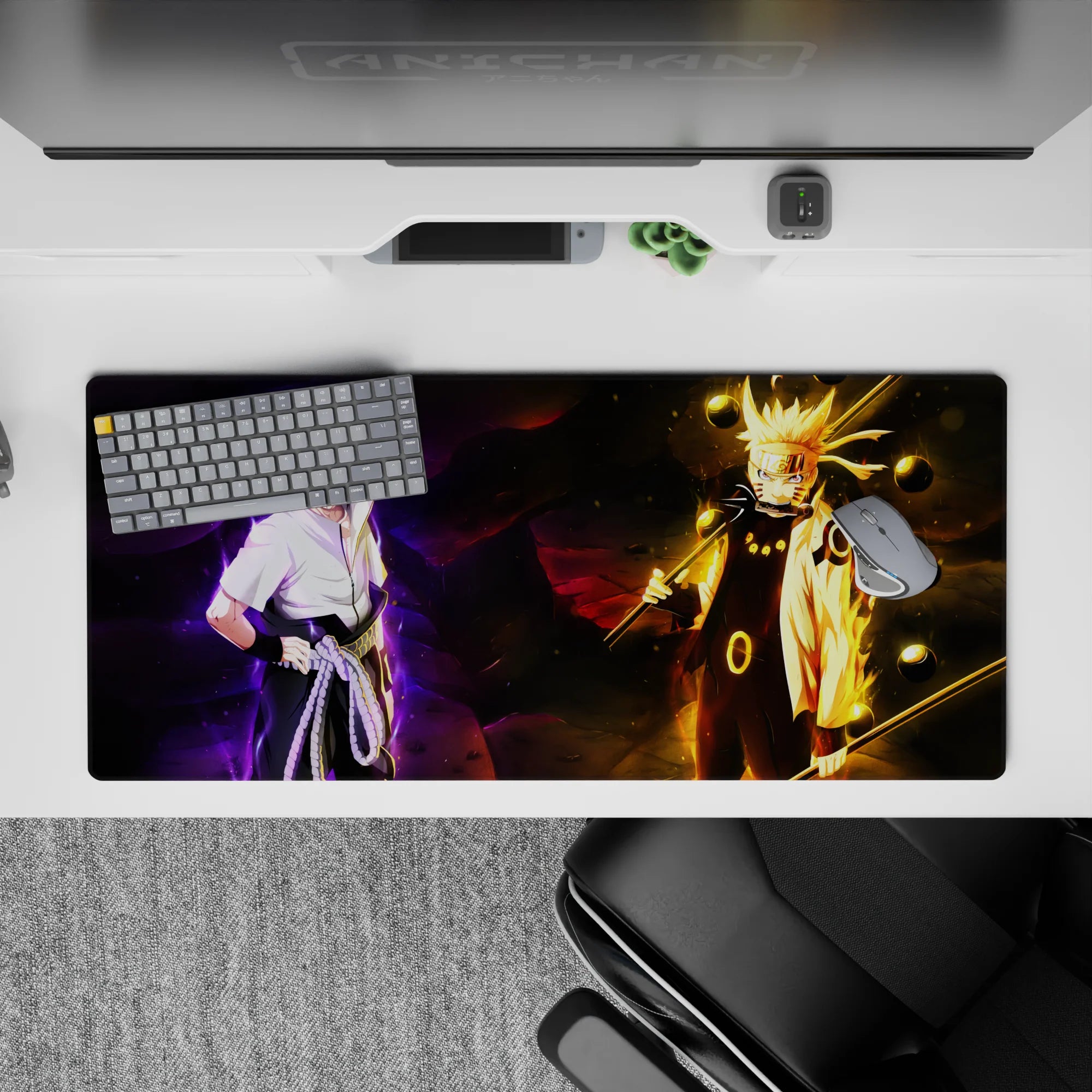 Naruto Deskmat | Mousepad | Deskpad - Eternal Rivals Clash - AniChan