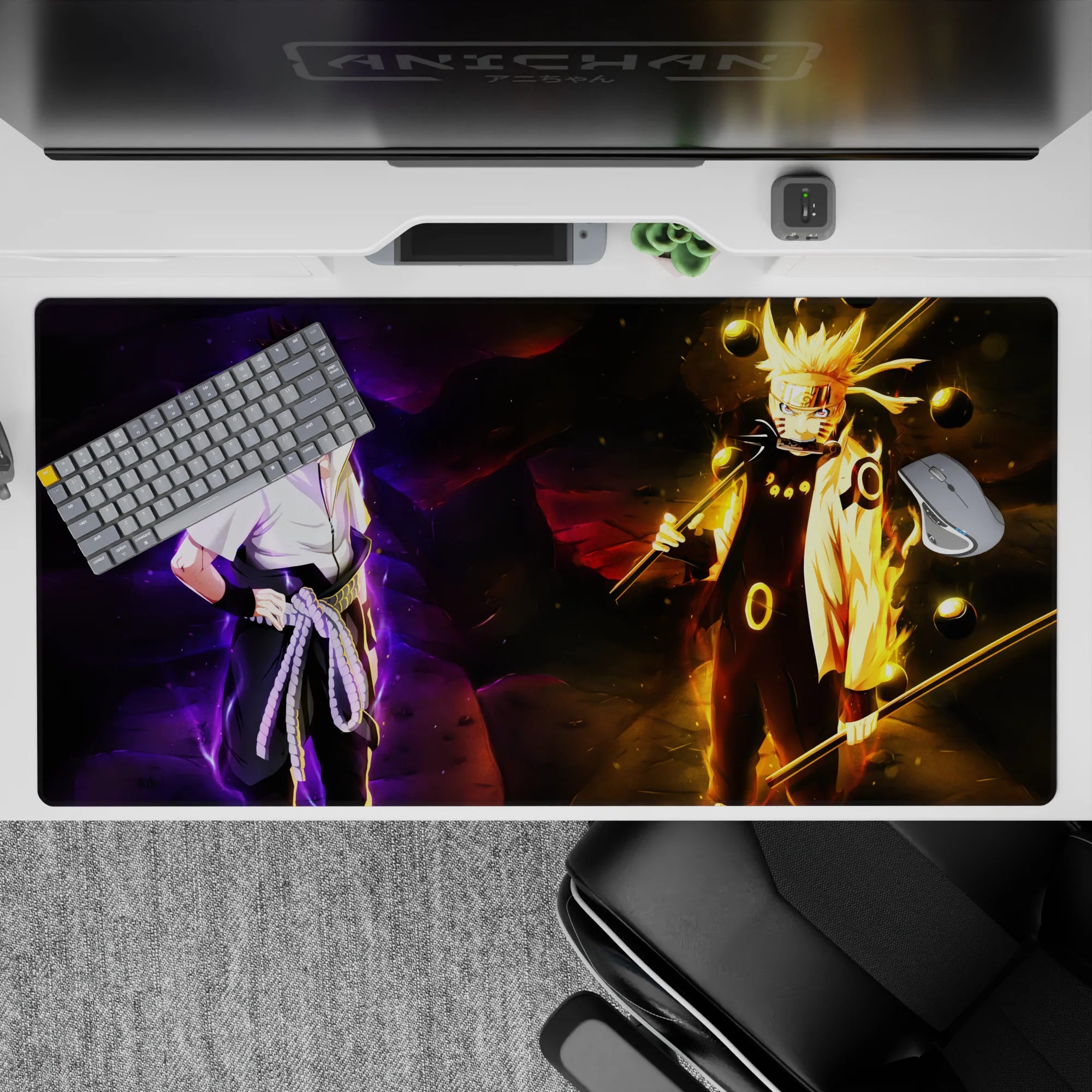 Naruto Deskmat | Mousepad | Deskpad - Eternal Rivals Clash - AniChan