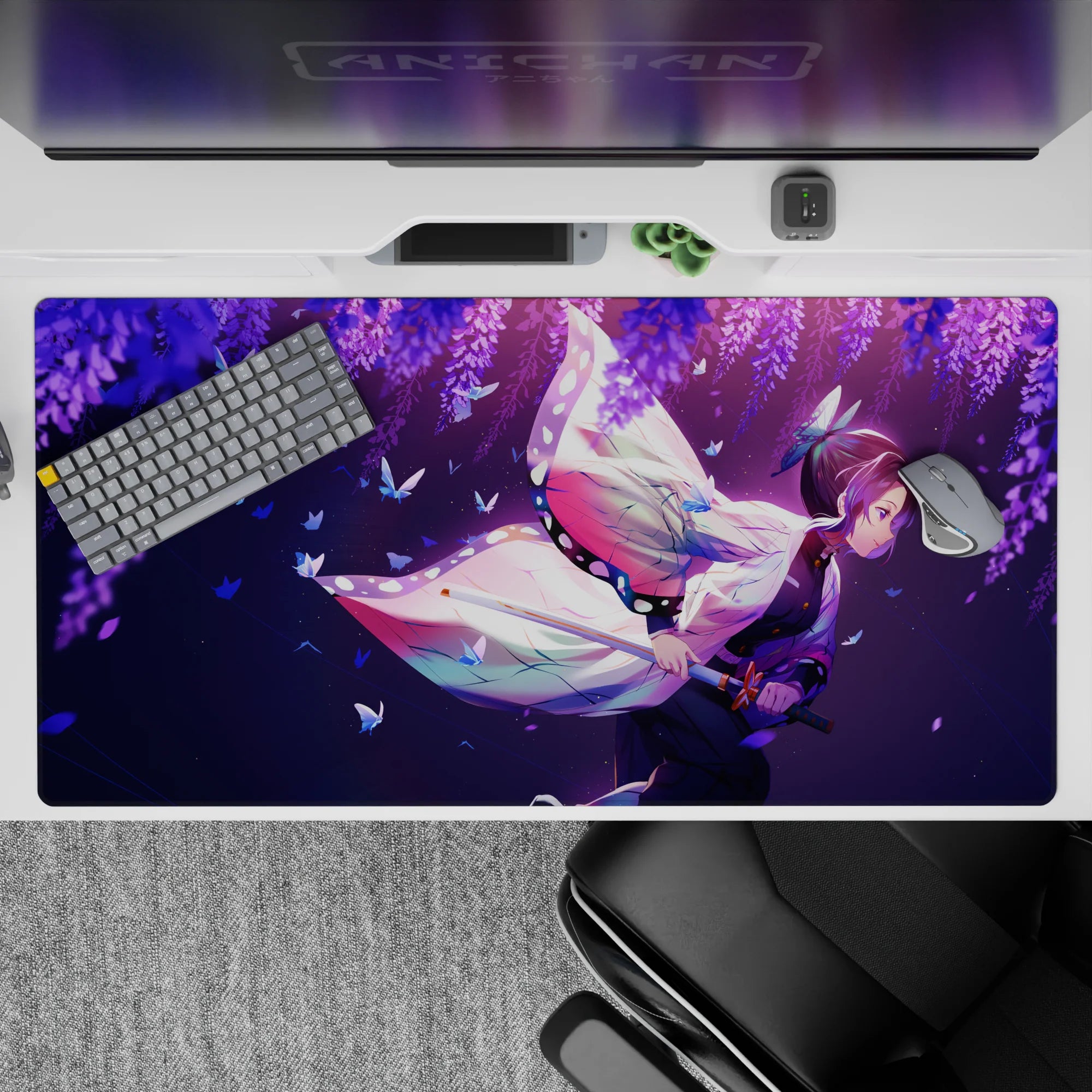 Demon Slayer Deskmat | Mousepad | Deskpad - Butterfly Hashira Serenity - AniChan