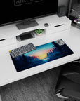 Vector Landscapes Deskmat | Mousepad | Deskpad - Golden Pines